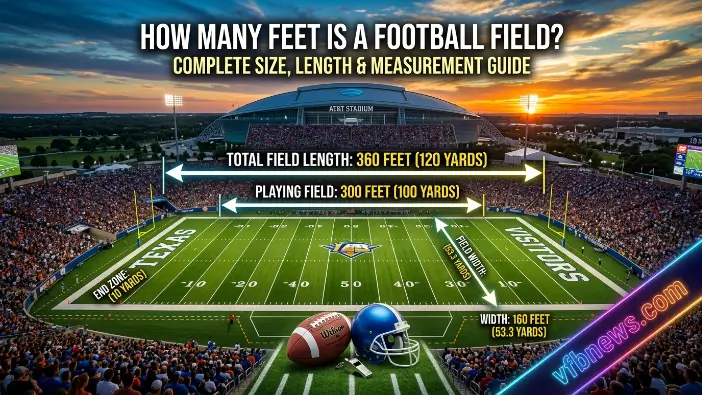 How Many Feet Is a Football Field? Complete Size, Length & Measurement Guide How Many Feet Is a Football Field