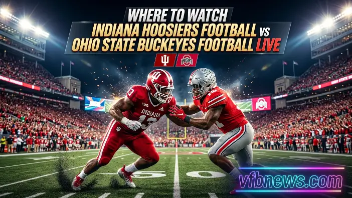 Where to Watch Indiana Hoosiers Football vs Ohio State Buckeyes Football