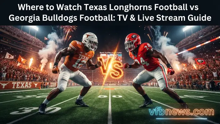 Where to Watch Texas Longhorns Football vs Georgia Bulldogs Football: TV & Live Stream Guide Where to Watch Texas Longhorns Football vs Georgia Bulldogs Football
