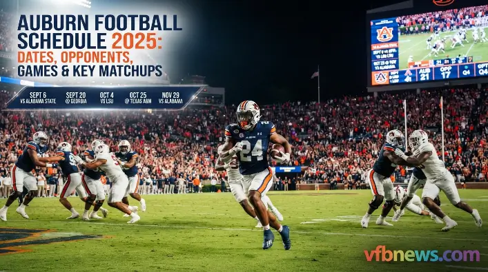 Auburn Football Schedule 2025: Dates, Opponents, Games & Key Matchups Auburn Football Schedule 2025