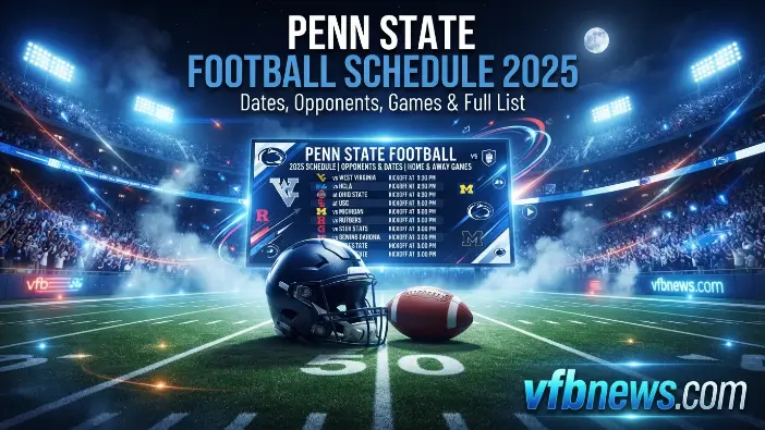 Penn State Football Schedule 2025: Dates, Opponents, Games & Full List Penn State Football Schedule 2025