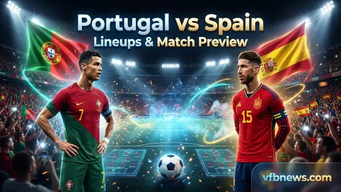 Portugal National Football Team vs Spain National Football Team Lineups & Match Preview Portugal National Football Team vs Spain National Football Team Lineups